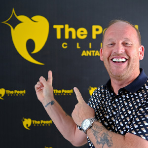 Full smile makeover patient transformation at The Pearl Clinic Antalya